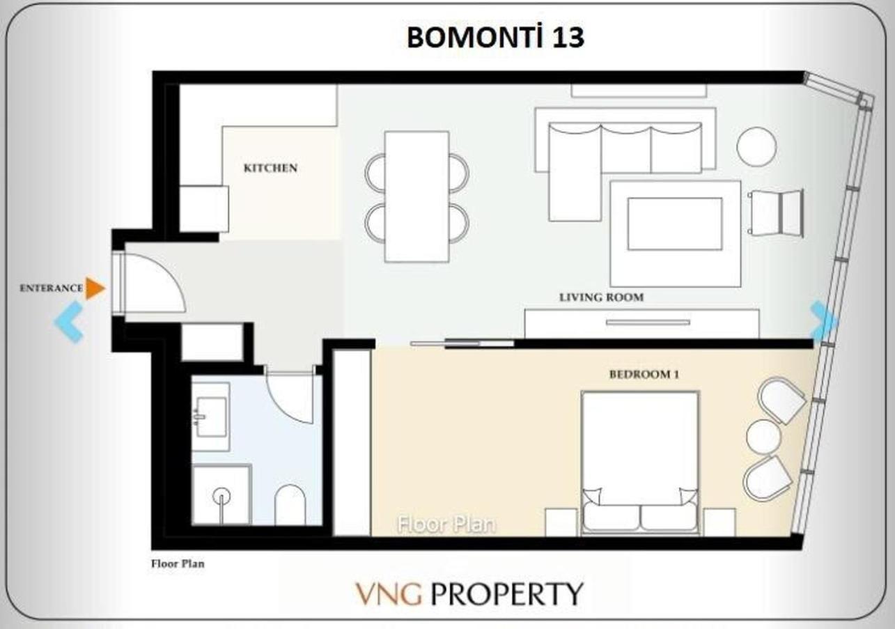 Apartament Gorgeous Modern 1bd Views W Poolgym! #255 Istanbul